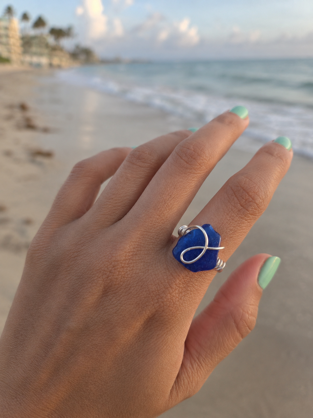 Sea Glass Rings