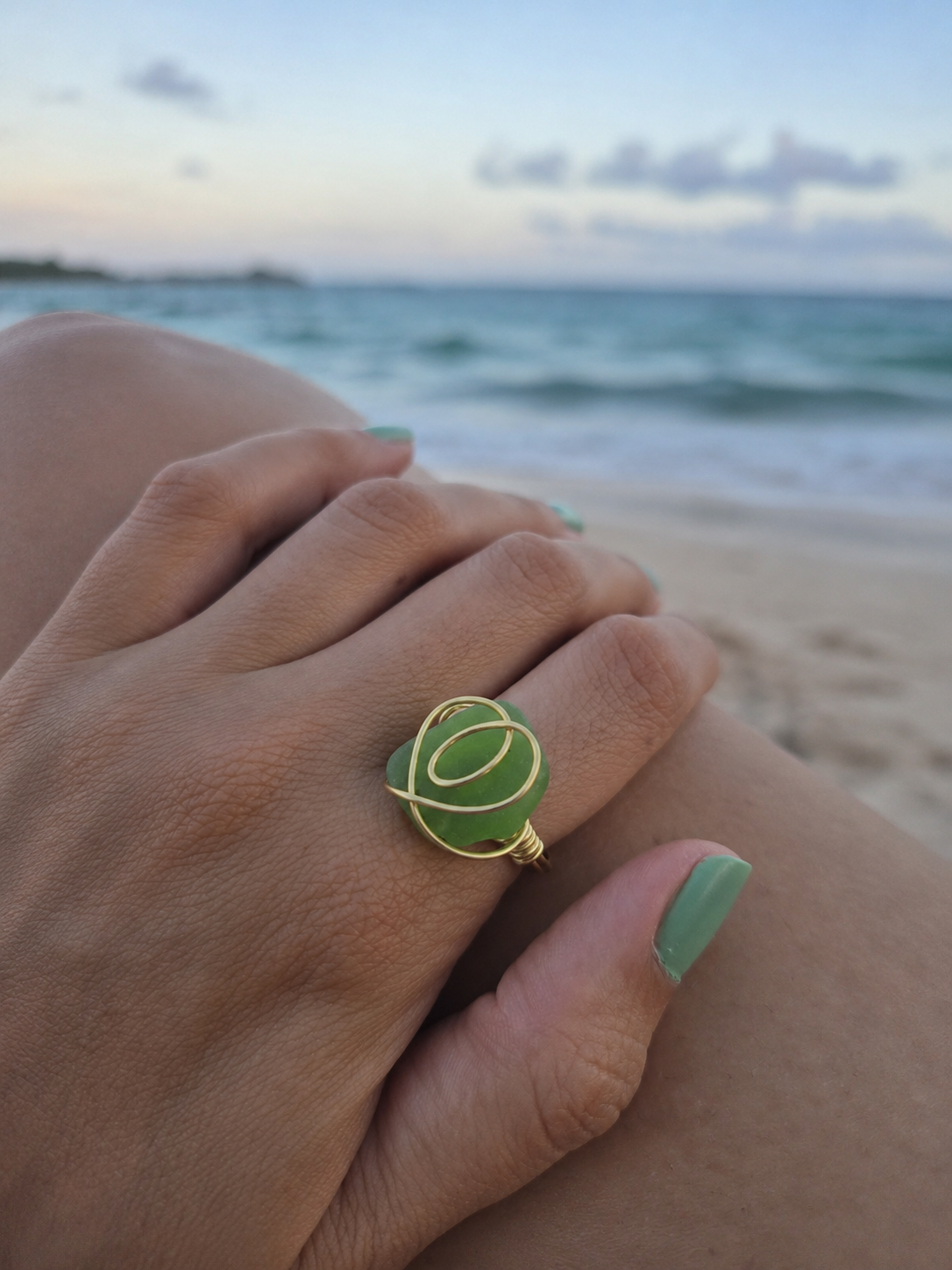 Sea Glass Rings