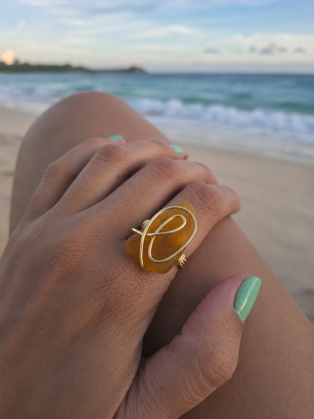 Sea Glass Rings