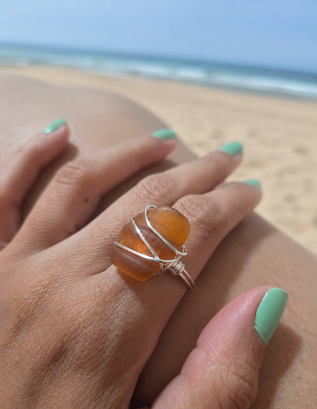 Sea Glass Rings